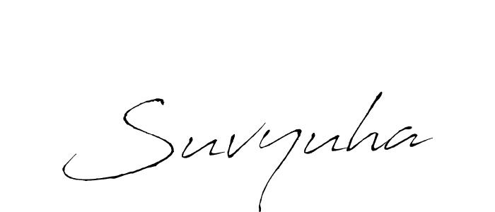 How to make Suvyuha signature? Antro_Vectra is a professional autograph style. Create handwritten signature for Suvyuha name. Suvyuha signature style 6 images and pictures png