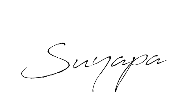 Use a signature maker to create a handwritten signature online. With this signature software, you can design (Antro_Vectra) your own signature for name Suyapa. Suyapa signature style 6 images and pictures png