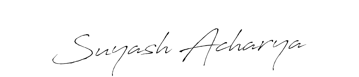 Similarly Antro_Vectra is the best handwritten signature design. Signature creator online .You can use it as an online autograph creator for name Suyash Acharya. Suyash Acharya signature style 6 images and pictures png