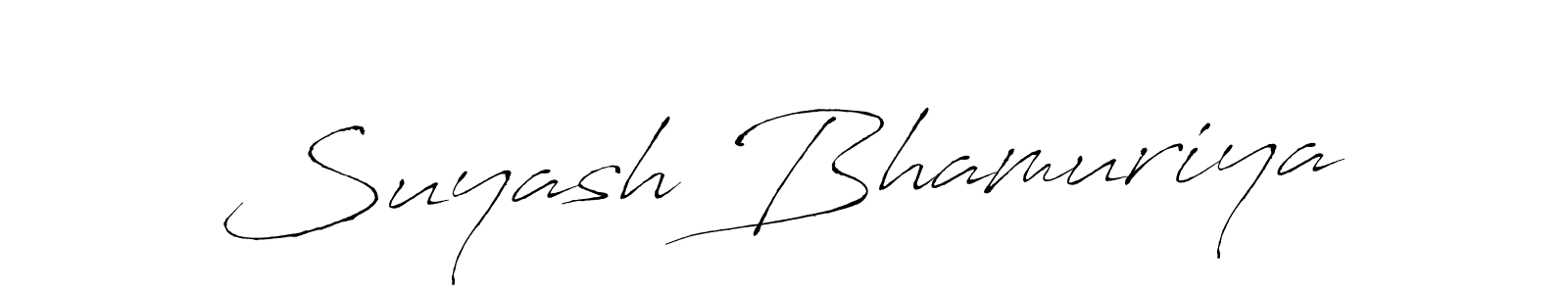 Suyash Bhamuriya stylish signature style. Best Handwritten Sign (Antro_Vectra) for my name. Handwritten Signature Collection Ideas for my name Suyash Bhamuriya. Suyash Bhamuriya signature style 6 images and pictures png