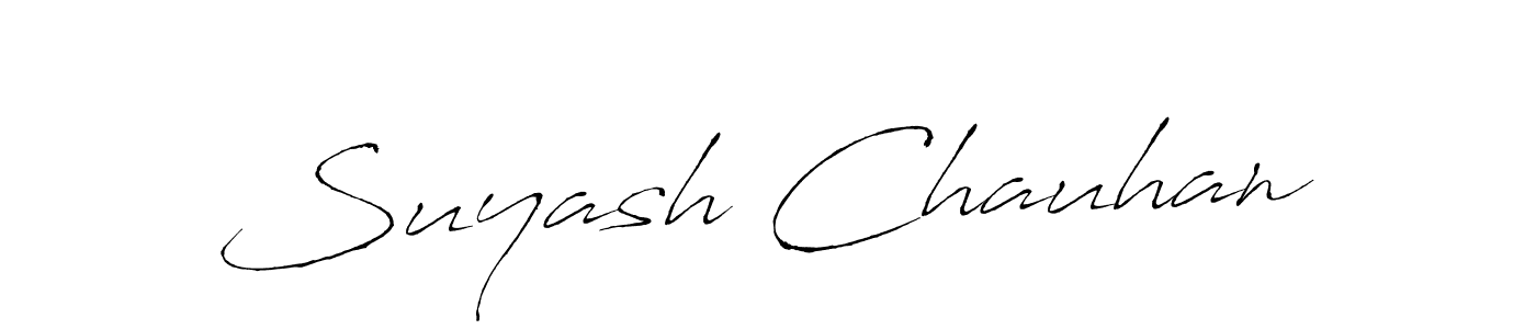 How to make Suyash Chauhan signature? Antro_Vectra is a professional autograph style. Create handwritten signature for Suyash Chauhan name. Suyash Chauhan signature style 6 images and pictures png