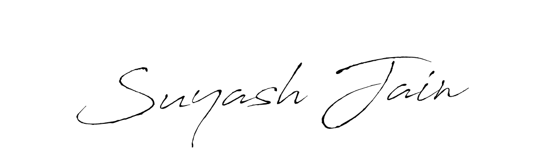 The best way (Antro_Vectra) to make a short signature is to pick only two or three words in your name. The name Suyash Jain include a total of six letters. For converting this name. Suyash Jain signature style 6 images and pictures png