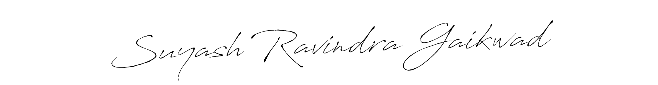 How to make Suyash Ravindra Gaikwad signature? Antro_Vectra is a professional autograph style. Create handwritten signature for Suyash Ravindra Gaikwad name. Suyash Ravindra Gaikwad signature style 6 images and pictures png