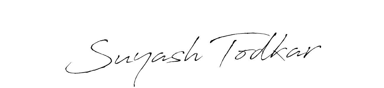 How to make Suyash Todkar signature? Antro_Vectra is a professional autograph style. Create handwritten signature for Suyash Todkar name. Suyash Todkar signature style 6 images and pictures png