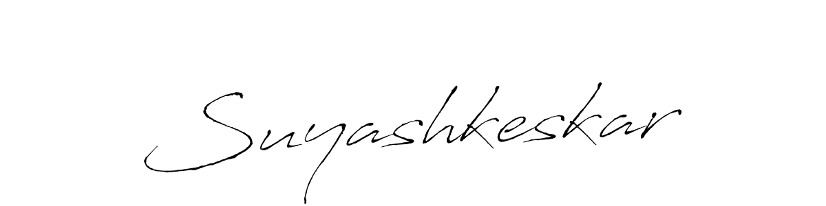 The best way (Antro_Vectra) to make a short signature is to pick only two or three words in your name. The name Suyashkeskar include a total of six letters. For converting this name. Suyashkeskar signature style 6 images and pictures png