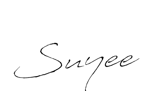 if you are searching for the best signature style for your name Suyee. so please give up your signature search. here we have designed multiple signature styles  using Antro_Vectra. Suyee signature style 6 images and pictures png