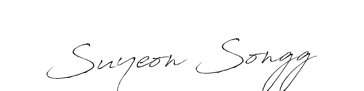 How to make Suyeon Songg signature? Antro_Vectra is a professional autograph style. Create handwritten signature for Suyeon Songg name. Suyeon Songg signature style 6 images and pictures png