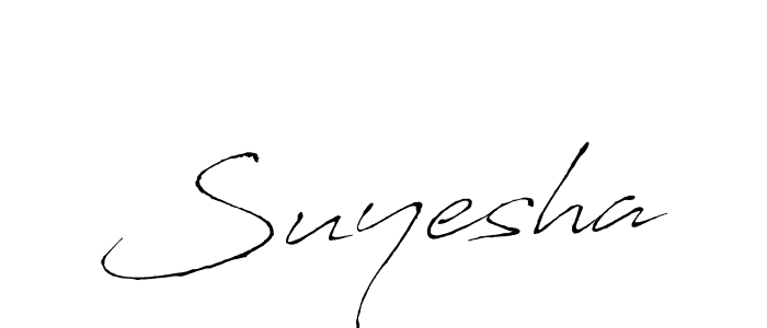 Use a signature maker to create a handwritten signature online. With this signature software, you can design (Antro_Vectra) your own signature for name Suyesha. Suyesha signature style 6 images and pictures png