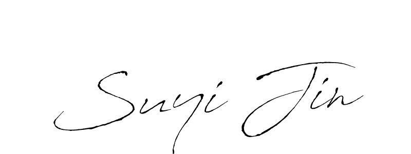The best way (Antro_Vectra) to make a short signature is to pick only two or three words in your name. The name Suyi Jin include a total of six letters. For converting this name. Suyi Jin signature style 6 images and pictures png