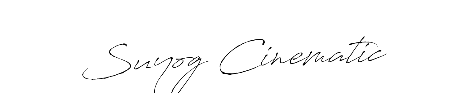 Make a beautiful signature design for name Suyog Cinematic. Use this online signature maker to create a handwritten signature for free. Suyog Cinematic signature style 6 images and pictures png