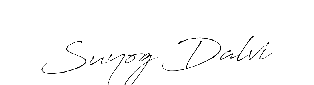 How to make Suyog Dalvi name signature. Use Antro_Vectra style for creating short signs online. This is the latest handwritten sign. Suyog Dalvi signature style 6 images and pictures png