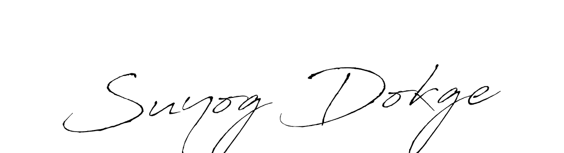 Design your own signature with our free online signature maker. With this signature software, you can create a handwritten (Antro_Vectra) signature for name Suyog Dokge. Suyog Dokge signature style 6 images and pictures png