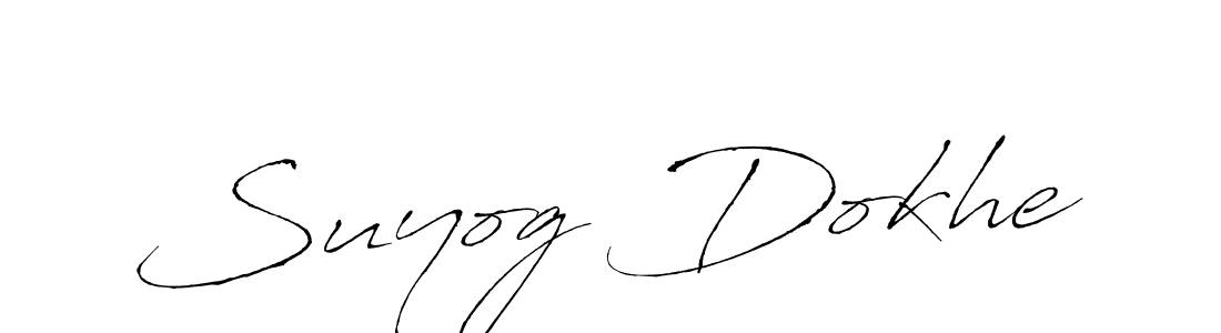 Design your own signature with our free online signature maker. With this signature software, you can create a handwritten (Antro_Vectra) signature for name Suyog Dokhe. Suyog Dokhe signature style 6 images and pictures png