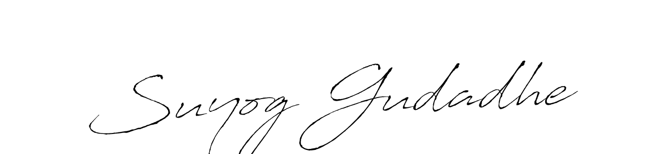 You should practise on your own different ways (Antro_Vectra) to write your name (Suyog Gudadhe) in signature. don't let someone else do it for you. Suyog Gudadhe signature style 6 images and pictures png