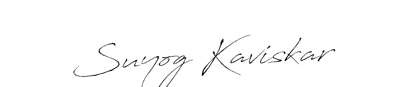 Also You can easily find your signature by using the search form. We will create Suyog Kaviskar name handwritten signature images for you free of cost using Antro_Vectra sign style. Suyog Kaviskar signature style 6 images and pictures png