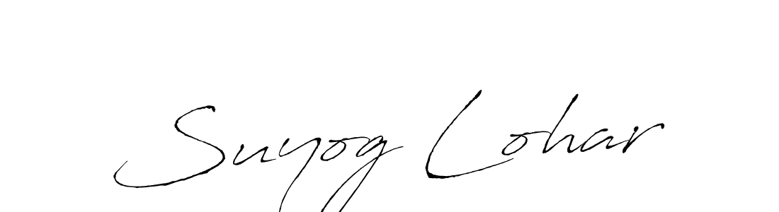 Create a beautiful signature design for name Suyog Lohar. With this signature (Antro_Vectra) fonts, you can make a handwritten signature for free. Suyog Lohar signature style 6 images and pictures png