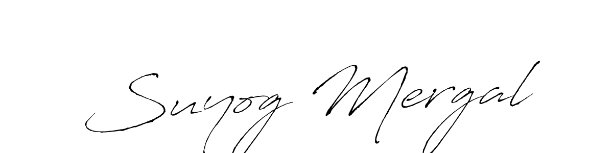 Create a beautiful signature design for name Suyog Mergal. With this signature (Antro_Vectra) fonts, you can make a handwritten signature for free. Suyog Mergal signature style 6 images and pictures png