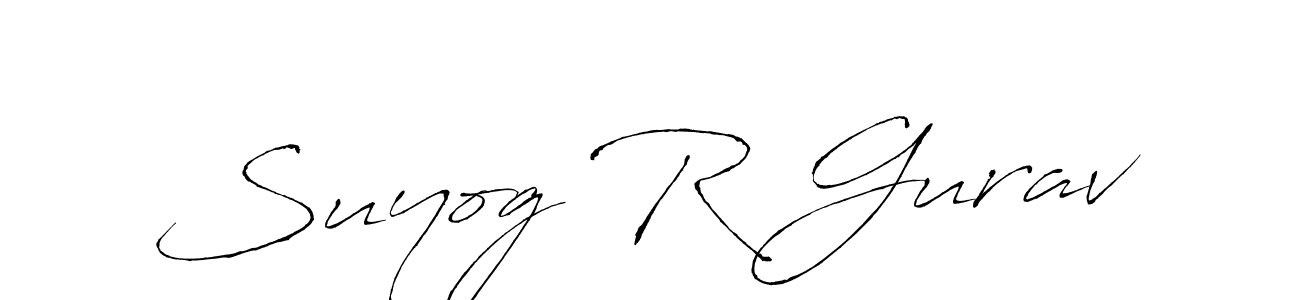 Suyog R Gurav stylish signature style. Best Handwritten Sign (Antro_Vectra) for my name. Handwritten Signature Collection Ideas for my name Suyog R Gurav. Suyog R Gurav signature style 6 images and pictures png