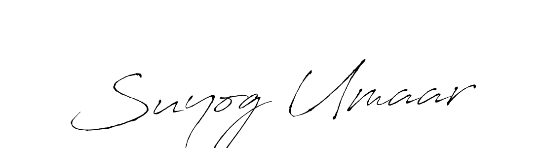 Also we have Suyog Umaar name is the best signature style. Create professional handwritten signature collection using Antro_Vectra autograph style. Suyog Umaar signature style 6 images and pictures png