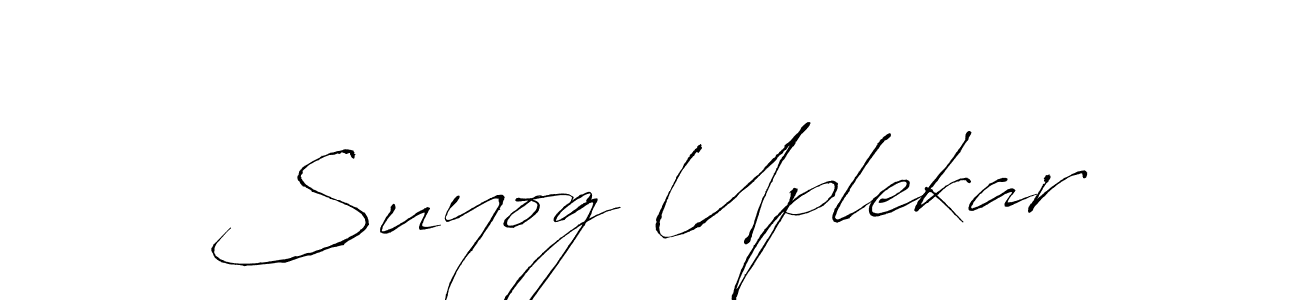 Design your own signature with our free online signature maker. With this signature software, you can create a handwritten (Antro_Vectra) signature for name Suyog Uplekar. Suyog Uplekar signature style 6 images and pictures png