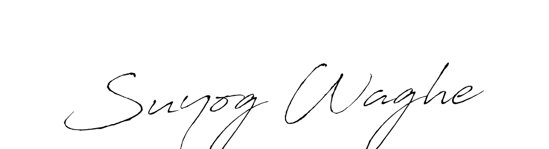 Suyog Waghe stylish signature style. Best Handwritten Sign (Antro_Vectra) for my name. Handwritten Signature Collection Ideas for my name Suyog Waghe. Suyog Waghe signature style 6 images and pictures png