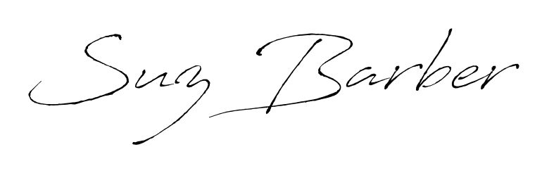 Upgrade your professional image with Suz Barber signature created with Antro_Vectra font. Fast, free, and watermark-free download. Suz Barber signature style 6 images and pictures png