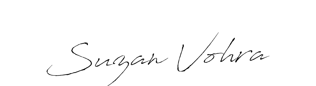 Use a signature maker to create a handwritten signature online. With this signature software, you can design (Antro_Vectra) your own signature for name Suzan Vohra. Suzan Vohra signature style 6 images and pictures png