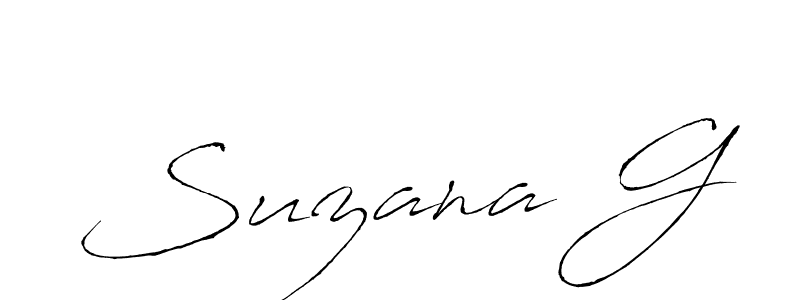 Once you've used our free online signature maker to create your best signature Antro_Vectra style, it's time to enjoy all of the benefits that Suzana G name signing documents. Suzana G signature style 6 images and pictures png