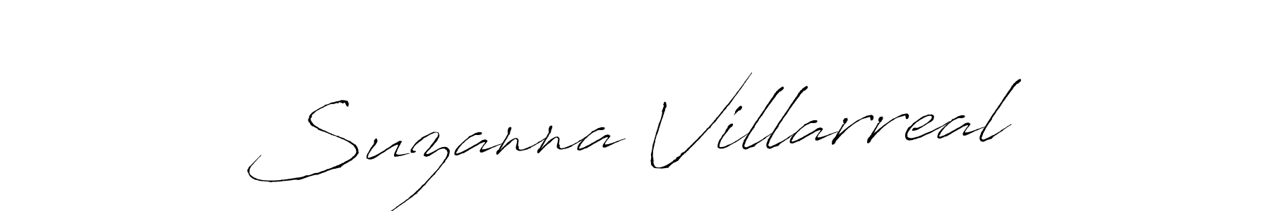 How to make Suzanna Villarreal name signature. Use Antro_Vectra style for creating short signs online. This is the latest handwritten sign. Suzanna Villarreal signature style 6 images and pictures png