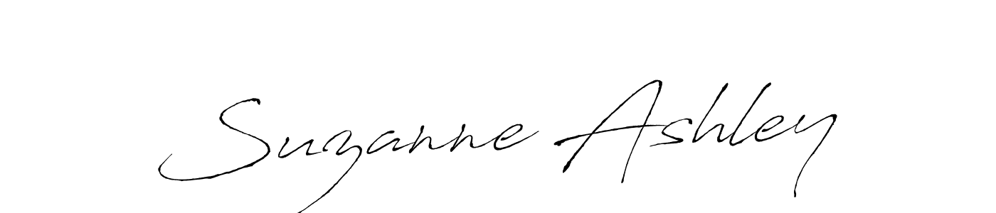 Suzanne Ashley stylish signature style. Best Handwritten Sign (Antro_Vectra) for my name. Handwritten Signature Collection Ideas for my name Suzanne Ashley. Suzanne Ashley signature style 6 images and pictures png