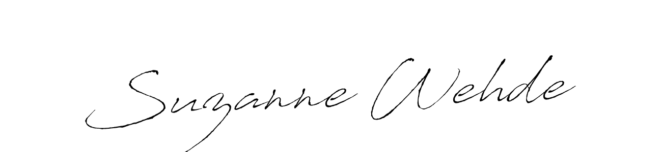 Make a beautiful signature design for name Suzanne Wehde. With this signature (Antro_Vectra) style, you can create a handwritten signature for free. Suzanne Wehde signature style 6 images and pictures png