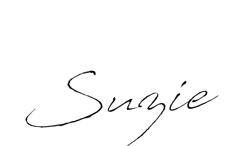 Make a beautiful signature design for name Suzie. With this signature (Antro_Vectra) style, you can create a handwritten signature for free. Suzie signature style 6 images and pictures png