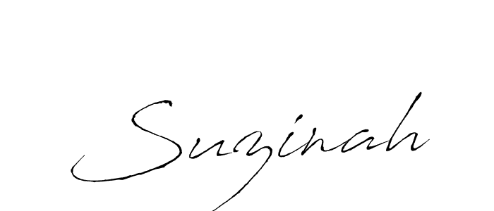 Use a signature maker to create a handwritten signature online. With this signature software, you can design (Antro_Vectra) your own signature for name Suzinah. Suzinah signature style 6 images and pictures png