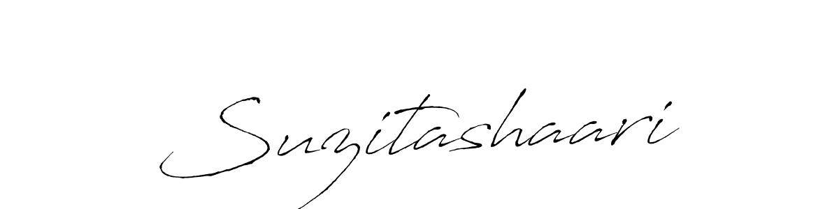 How to make Suzitashaari signature? Antro_Vectra is a professional autograph style. Create handwritten signature for Suzitashaari name. Suzitashaari signature style 6 images and pictures png