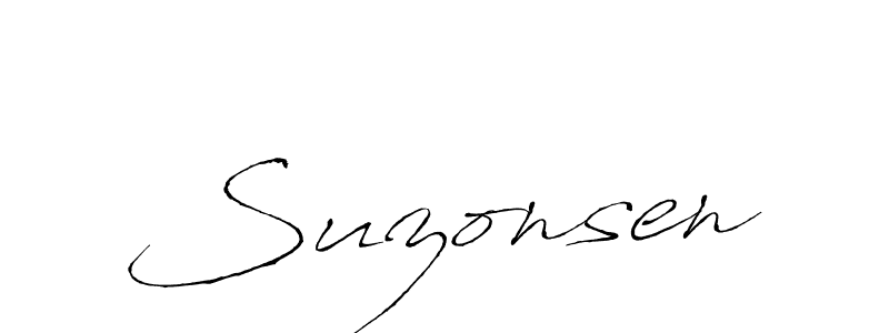 Use a signature maker to create a handwritten signature online. With this signature software, you can design (Antro_Vectra) your own signature for name Suzonsen. Suzonsen signature style 6 images and pictures png