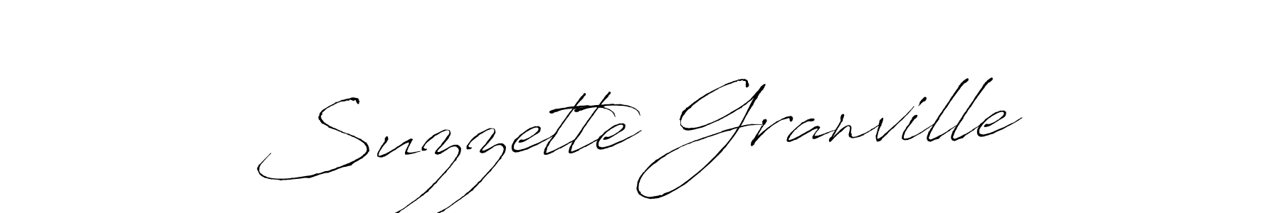 Similarly Antro_Vectra is the best handwritten signature design. Signature creator online .You can use it as an online autograph creator for name Suzzette Granville. Suzzette Granville signature style 6 images and pictures png
