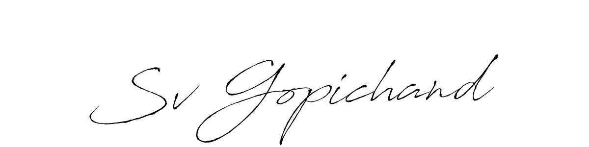 Make a beautiful signature design for name Sv Gopichand. Use this online signature maker to create a handwritten signature for free. Sv Gopichand signature style 6 images and pictures png