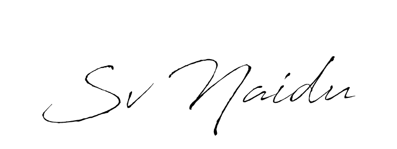 How to Draw Sv Naidu signature style? Antro_Vectra is a latest design signature styles for name Sv Naidu. Sv Naidu signature style 6 images and pictures png