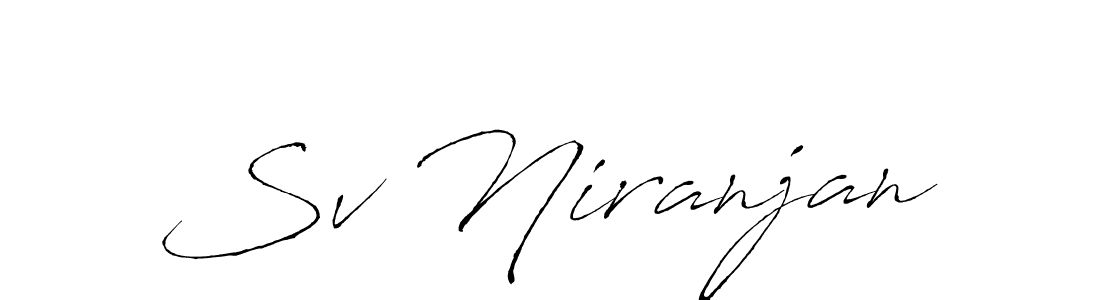 Similarly Antro_Vectra is the best handwritten signature design. Signature creator online .You can use it as an online autograph creator for name Sv Niranjan. Sv Niranjan signature style 6 images and pictures png