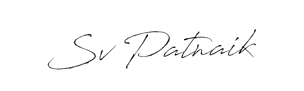 Design your own signature with our free online signature maker. With this signature software, you can create a handwritten (Antro_Vectra) signature for name Sv Patnaik. Sv Patnaik signature style 6 images and pictures png