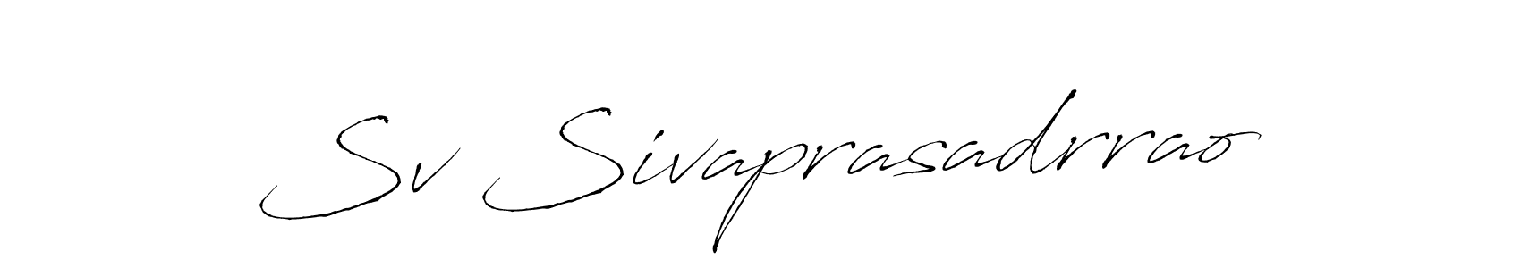 Antro_Vectra is a professional signature style that is perfect for those who want to add a touch of class to their signature. It is also a great choice for those who want to make their signature more unique. Get Sv Sivaprasadrrao name to fancy signature for free. Sv Sivaprasadrrao signature style 6 images and pictures png