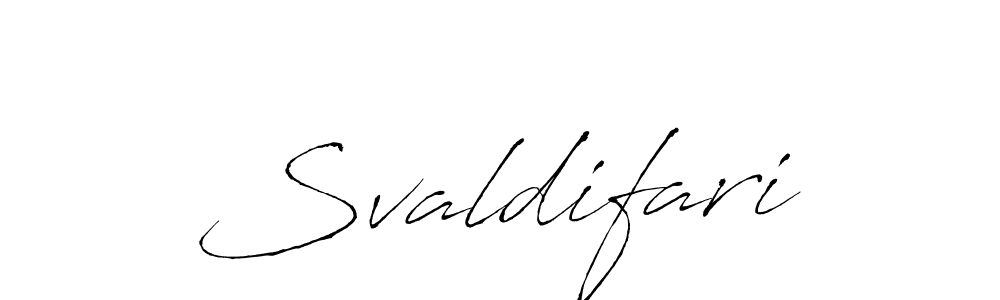 Create a beautiful signature design for name Svaldifari. With this signature (Antro_Vectra) fonts, you can make a handwritten signature for free. Svaldifari signature style 6 images and pictures png