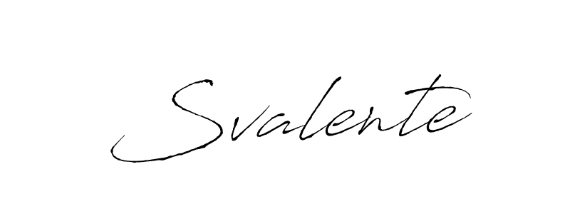 Design your own signature with our free online signature maker. With this signature software, you can create a handwritten (Antro_Vectra) signature for name Svalente. Svalente signature style 6 images and pictures png