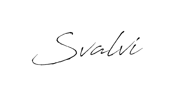 Use a signature maker to create a handwritten signature online. With this signature software, you can design (Antro_Vectra) your own signature for name Svalvi. Svalvi signature style 6 images and pictures png