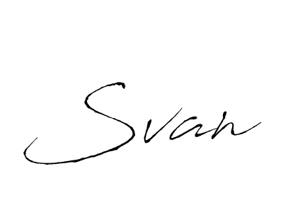 The best way (Antro_Vectra) to make a short signature is to pick only two or three words in your name. The name Svan include a total of six letters. For converting this name. Svan signature style 6 images and pictures png