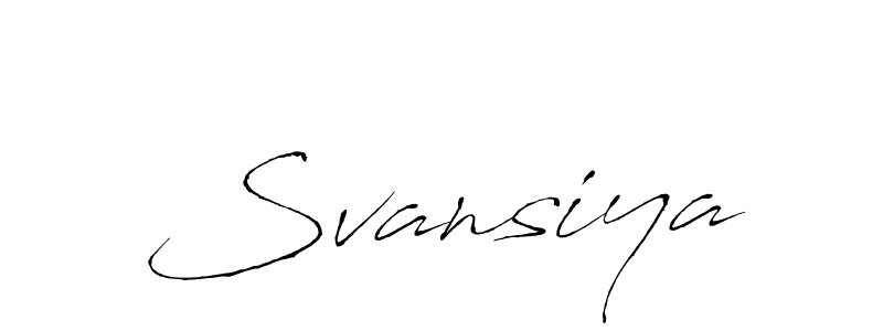 Make a beautiful signature design for name Svansiya. With this signature (Antro_Vectra) style, you can create a handwritten signature for free. Svansiya signature style 6 images and pictures png