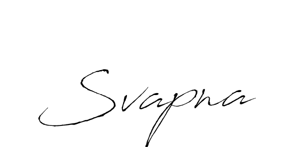 Svapna stylish signature style. Best Handwritten Sign (Antro_Vectra) for my name. Handwritten Signature Collection Ideas for my name Svapna. Svapna signature style 6 images and pictures png