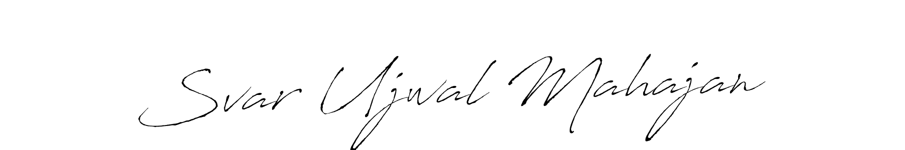 Design your own signature with our free online signature maker. With this signature software, you can create a handwritten (Antro_Vectra) signature for name Svar Ujwal Mahajan. Svar Ujwal Mahajan signature style 6 images and pictures png