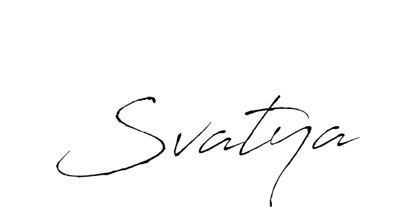 How to make Svatya name signature. Use Antro_Vectra style for creating short signs online. This is the latest handwritten sign. Svatya signature style 6 images and pictures png