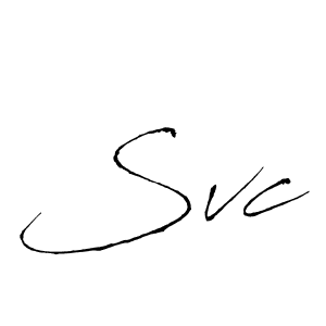 How to make Svc name signature. Use Antro_Vectra style for creating short signs online. This is the latest handwritten sign. Svc signature style 6 images and pictures png